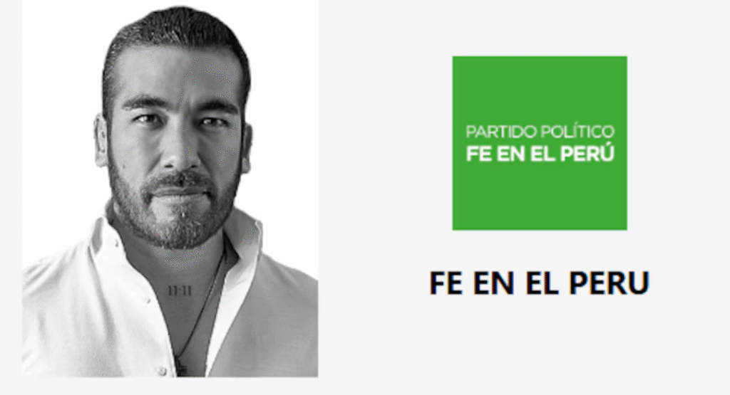 foto de Alvaro Paz de la Barra y el logo del partido Fen en el Perú