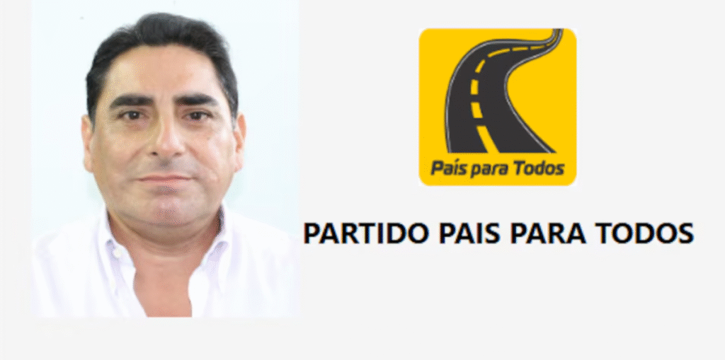 Fotografía de Carlos Álvarez a la izquierda y logo de País para Todos a la derecha.