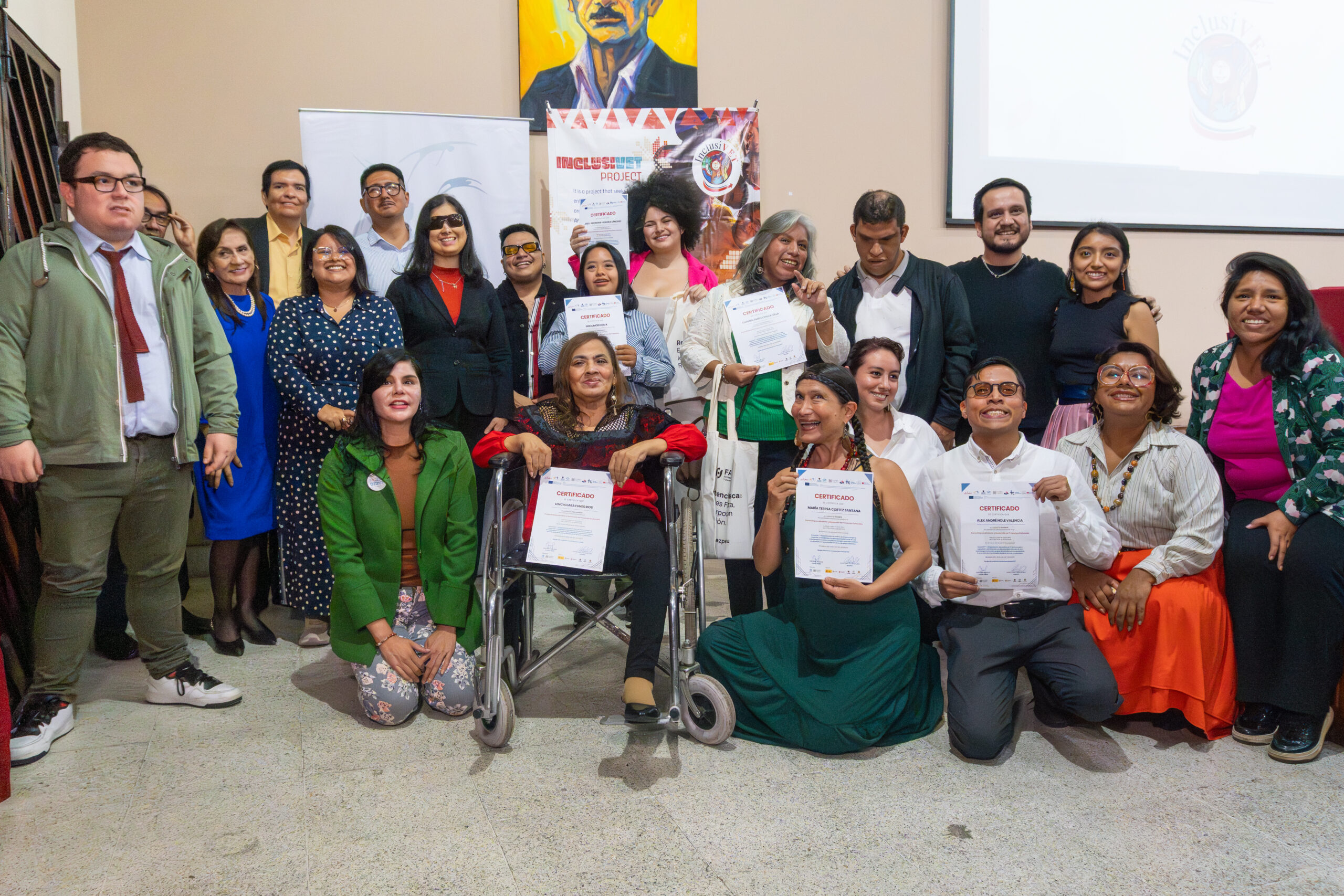 Foto grupal, clausura Inclusivet